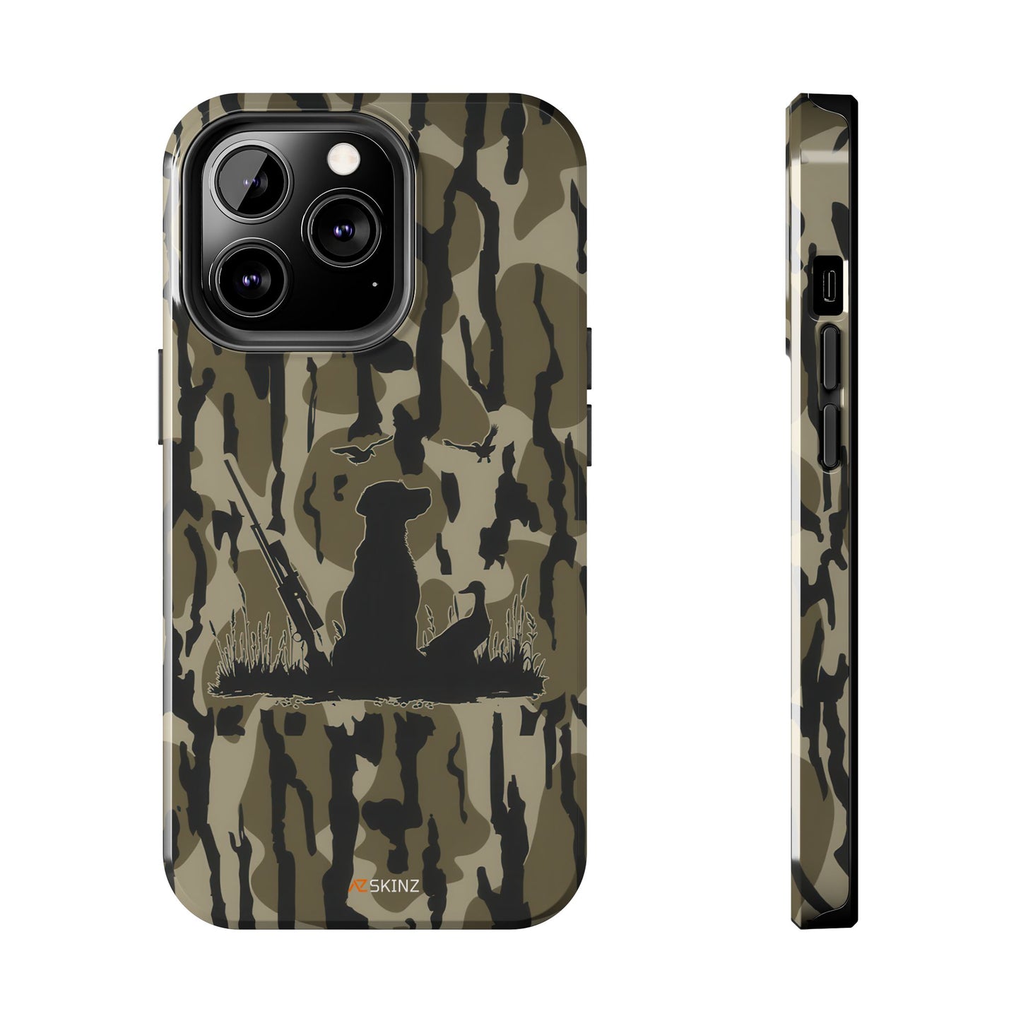 VINTAGE DUCK HUNTING CAMO TOUGH PHONE CASE – DOG HUNTER GIFT
