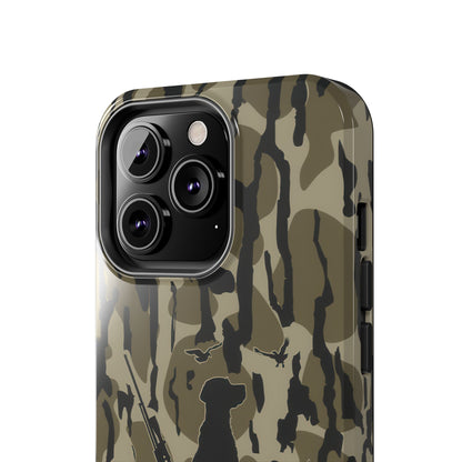 VINTAGE DUCK HUNTING CAMO TOUGH PHONE CASE – DOG HUNTER GIFT