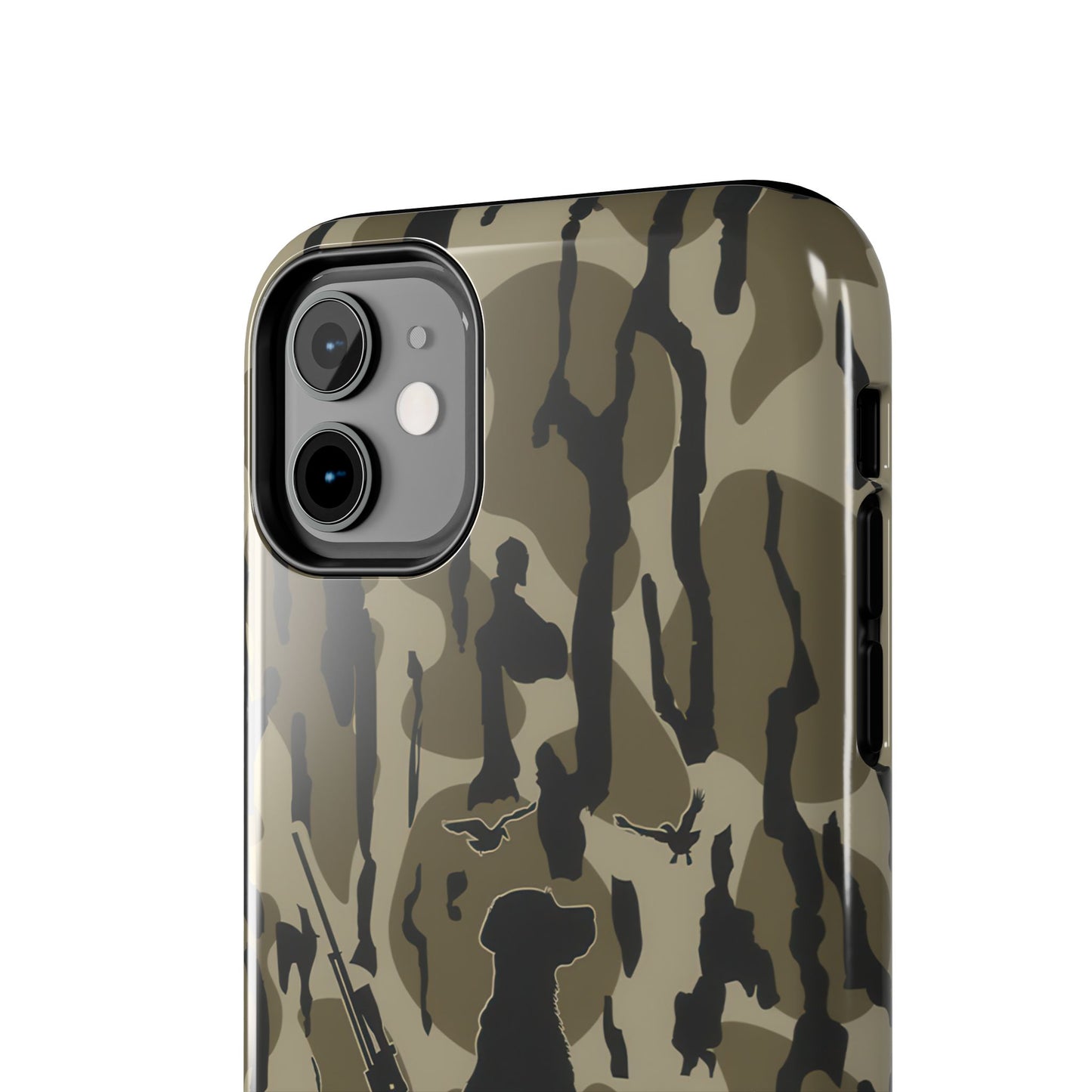 VINTAGE DUCK HUNTING CAMO TOUGH PHONE CASE – DOG HUNTER GIFT