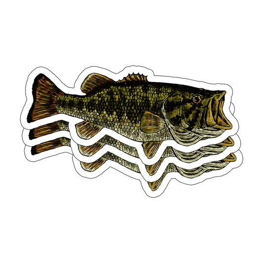 Bass Fish Sticker